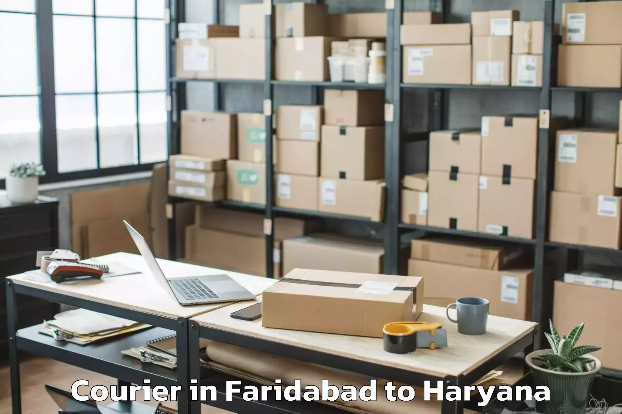 Easy Faridabad to Narnaund Courier Booking